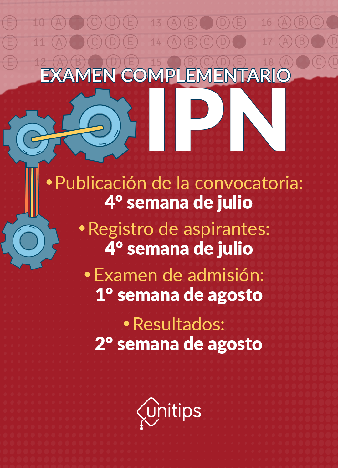 2° convocatoria IPN examen complementario